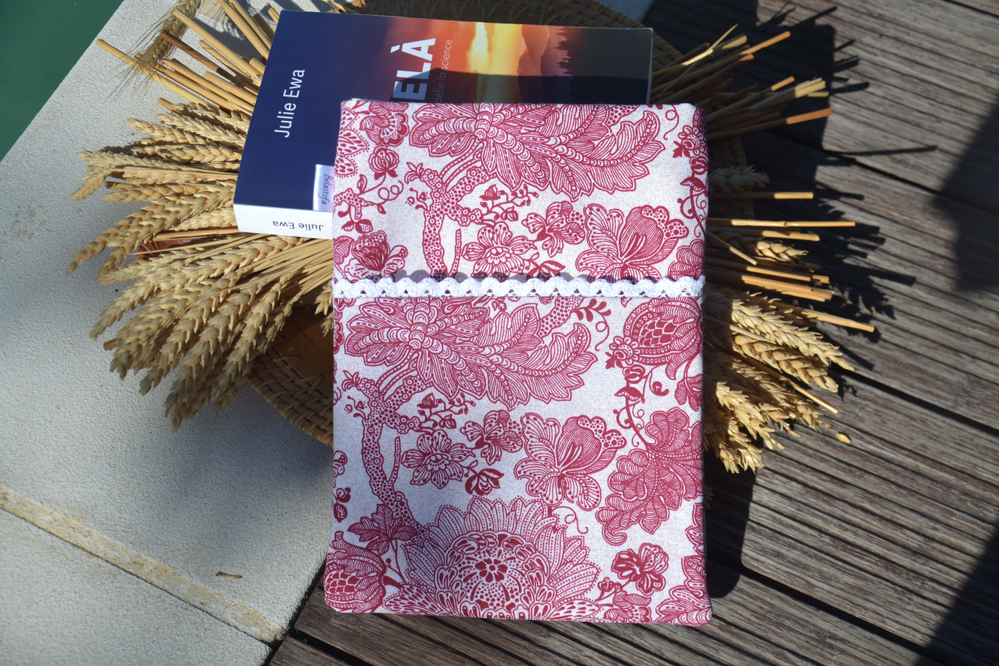 Pochette protège livre Rose