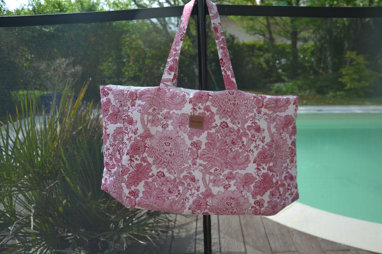 Sac cabas rose