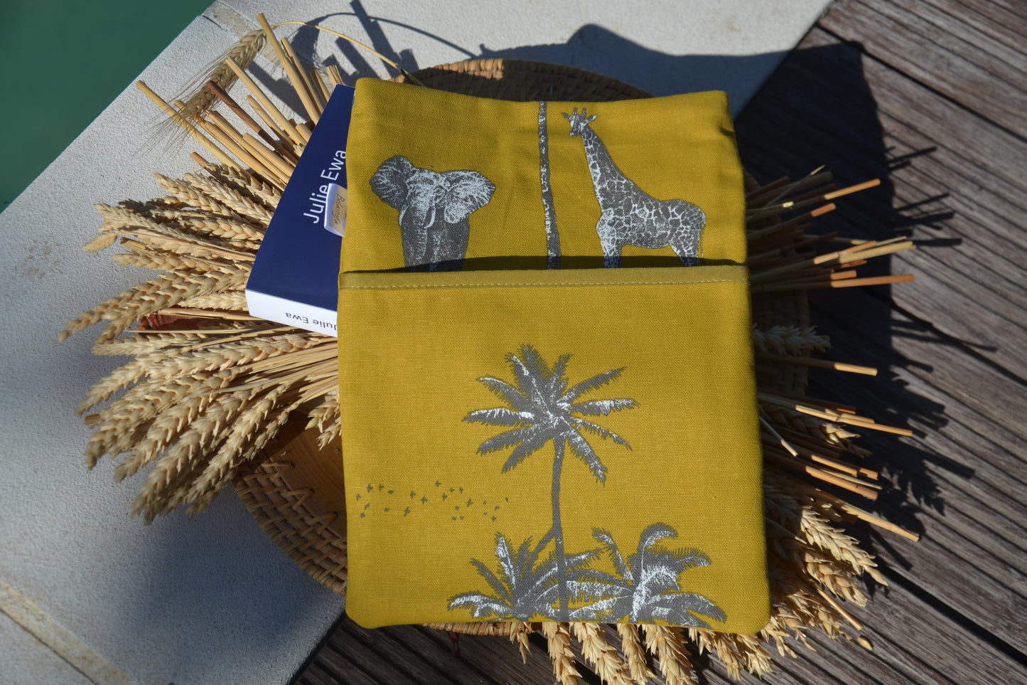 Pochette protège livre Jungle