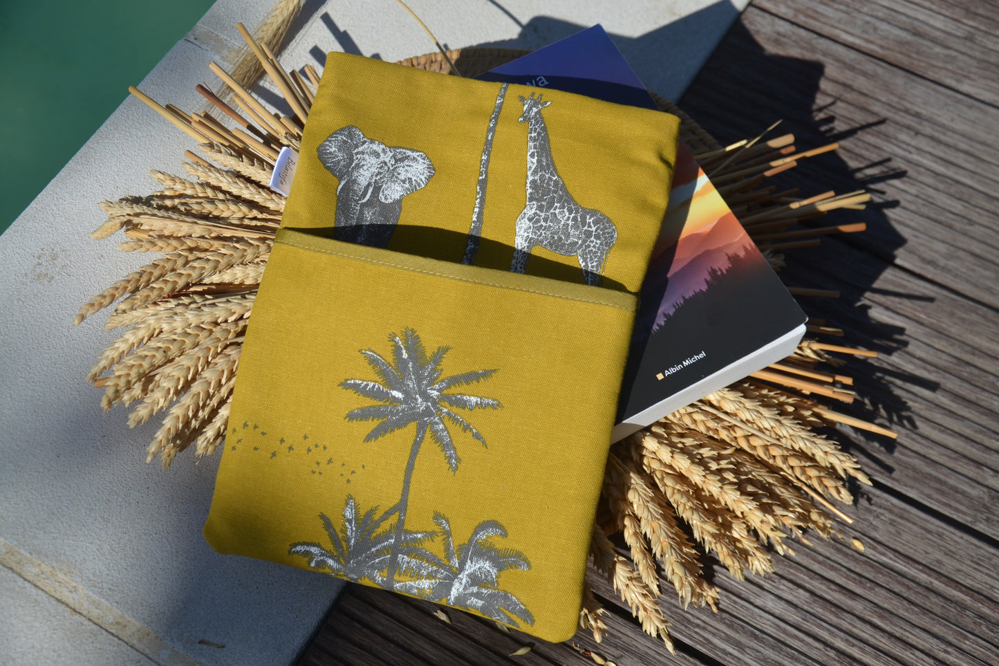 Pochette protège livre Jungle