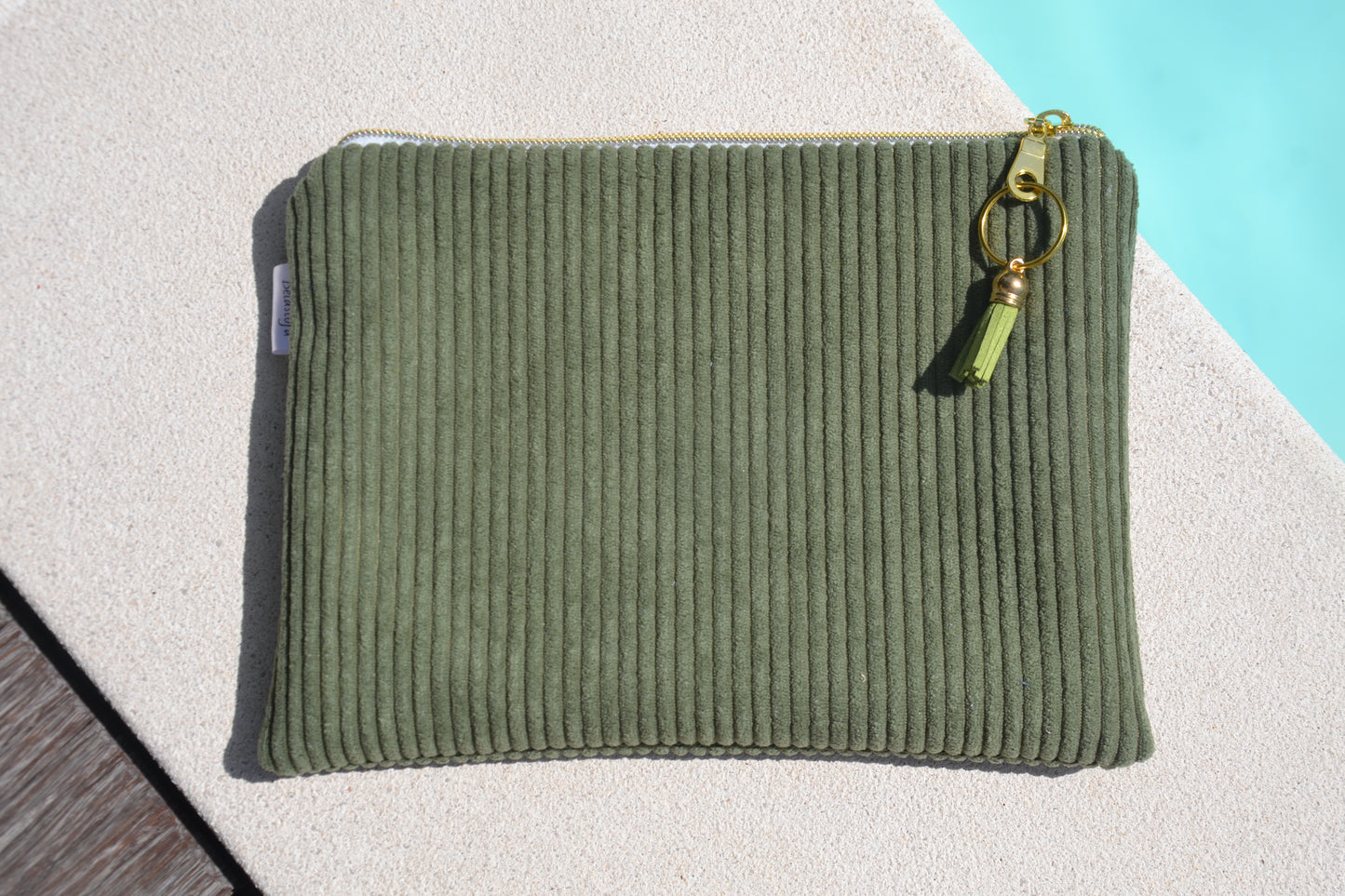 Trousse Velours Vert