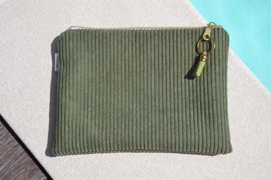 Trousse Velours Vert