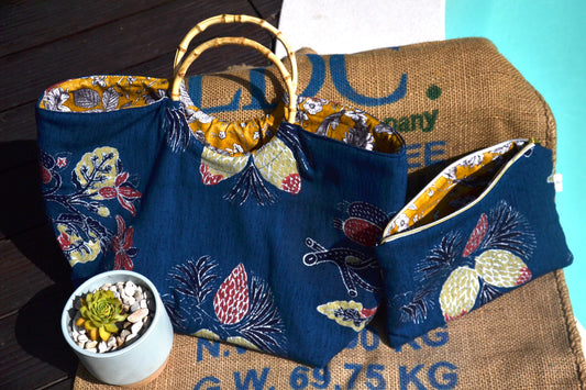 Sac cabas Papaye et sa pochette offerte