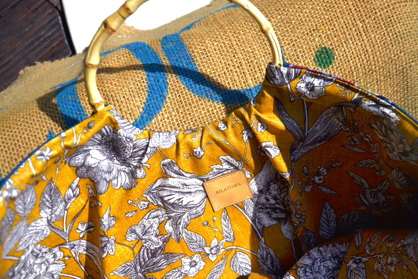 Sac cabas Papaye et sa pochette offerte